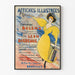 Vintageillustrerad poster för väggdekoration - Bulens tryckeri, Bryssel