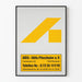 Vintage väggdekorationsposter AIDS-Hilfe Pforzheim