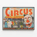 Vintageaffisch Circus Al G. Kelly och Miller Bros — inramlat konstverk på väggen