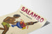 Vintageposter med vin och frukter Salambo