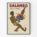 Vintageposter med vin och frukter Salambo