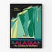 Vintageaffisch Alaska Taku Glaciären av Canadian Pacific