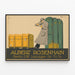 Vintageposter Albert Rosenhain Berlin Leipzig Str 72-74 — inramlat konstverk på väggen