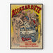 Vintageposter för Alcazar sommar, recenserad av M. Eugène Héros