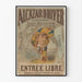 Vintageposter Alcazar d'Hiver Le Joli Mexicain
