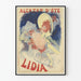 Vintageaffisch Alcazar sommar Lidia för väggdekoration