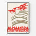 Vintageposter Alhambra Leicester Square grafisk väggdekoration
