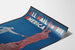 Vintage patriotisk poster "All Hail to Thee America" med Frihetsgudinnan