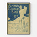 Gammal poster Almanach Georges Bans 1897 stil dekorativ konst