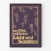 Vintageposter Licht und Schatten oktober 1910 av Pretorius