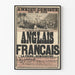 Vintageposter för Ambigu-Comique-teatern, engelska och franska, Bomarsunds erövring