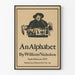 Vintage dekorativ poster An Alphabet av William Nicholson
