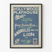 Vintage Hollywood Playhouse Poster Androcles och lejonet