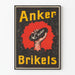Vintageposter Anker Brikets huvudmotiv en kol