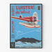 Vintageflygplansposter i rött Luister de Wind väggdekoration