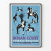 Dekorativ poster av jakt på antilopen Navajo - Indian Court 1939