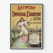 Vintageposter från Världsutställningen i Antwerpen 1894