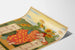 Affisch Kalender April Maj Juni med Vintage Blomsterillustration