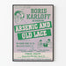 Vintageposter Arsenic and Old Lace med Boris Karloff