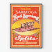 Vintageposter Saratoga Red Spring för väggdekoration
