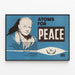 Vintageposter Atoms for Peace - Retro väggdekoration Politisk — inramlat konstverk på väggen