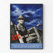 Vintage väggdekorationsposter ATS At The Wheel