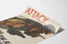 Vintage poster för dekorativt bruk "Attack on All Fronts"