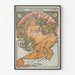 Art Nouveau-Poster Quartier Latin 1897 - Vintage väggdekoration