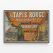 Vintageposter Au Tapis Rouge Öppning av butiker 2 april — inramlat konstverk på väggen