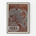 Vintage poster av secession Ault & Wiborg för litografisk tryckning