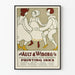 Vintageposter Ault & Wiborg - Illustration av traditionell dans