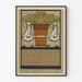 Vintageposter Ault & Wiborg Co. färgglatt bukett och stiliserade figurer