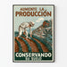 Vintageposter Öka den dekorativa produktionen inom jordbrukskonst