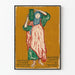 Vintageaffisch Expo Moderna Parisiska Konstnärers Verk 1914