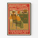 Vintageaffisch för utställning av konstnärlig möbel Kaiser Wilhelm Museum