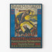 Vintage affisch för konstutställning i Darmstadt 1914 Mathildenhöhe