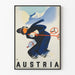 Vintage skidposter från Österrike
