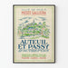 Galliera-museets poster - Utställning Auteuil och Passy 1935