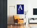 Minimalistisk blå poster för läsning NIH