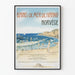 Vintageposter Bains de Mer från Hanko Norge för väggdekoration