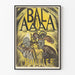 Gammal poster Bal AAAA Bullier 1923 vintage väggdekoration