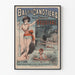Vintageposter av Bal des Canotiers i Bougival - Retro väggdekoration