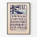 Vintageposter Bal mot tuberkulos under Radziwill-skydd