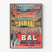 Vintageposter Bal Salle Wagram väggdekoration