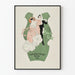 Vintageposter Ball-Fest konstnär-sångarförening 1904