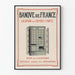Vintageposter Banque de France förvaringsskåputhyrning