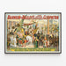 Vintageposter Barnum & Bailey’s New Superb Spectacle Cleopatra — inramlat konstverk på väggen