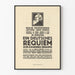 Vintage musikkposter av Johannes Brahms tysk Requiem