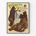 Vintageposter P. Batty Björnattränare Väggdekoration