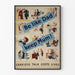 Vintageposter Be Like Dad Keep Mum - Retro väggdekoration